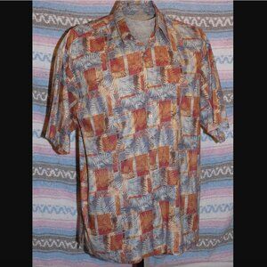 🌴 Tori Richard Hawaiian Shirt Men’s Large 🌺 Vintage Aloha Palm Leaf Cotton